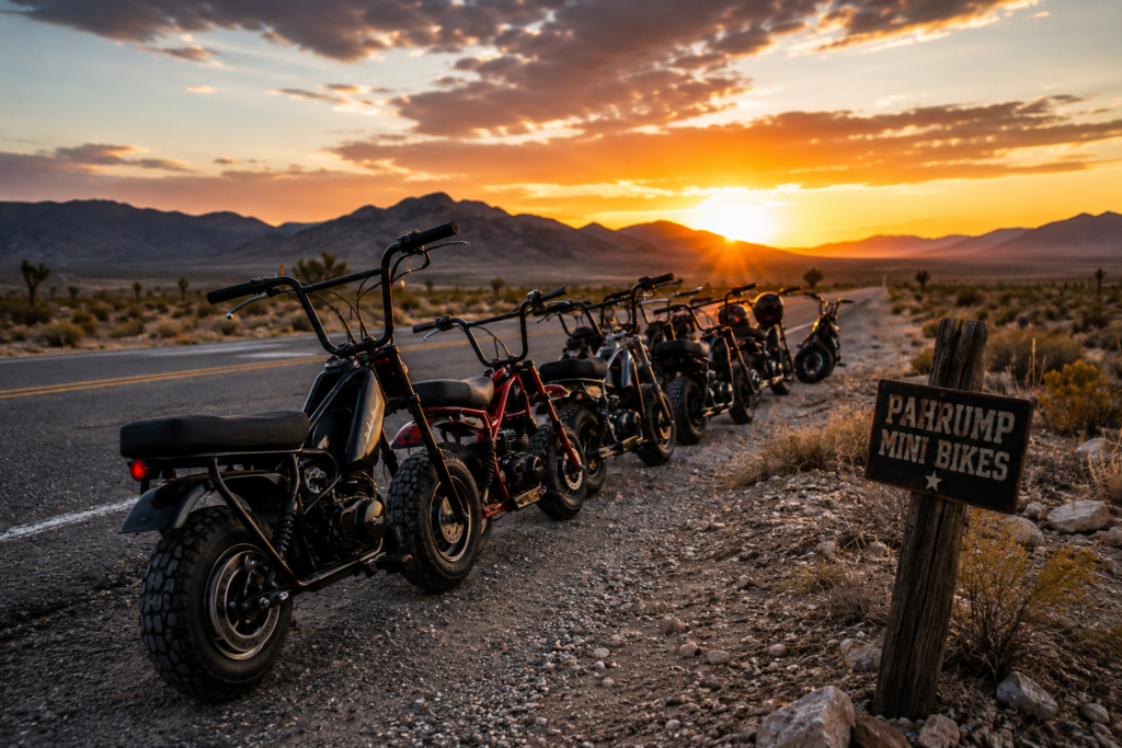 Past Pahrump Mini Bikes group ride